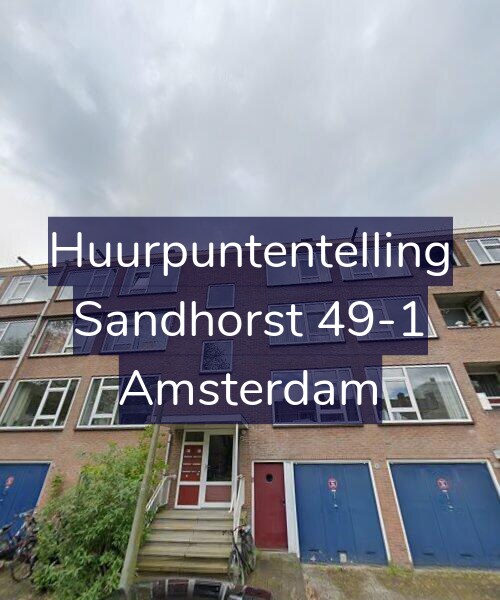 Foto gevel Huurpuntentelling voor Sandhorst 49-1, Amsterdam