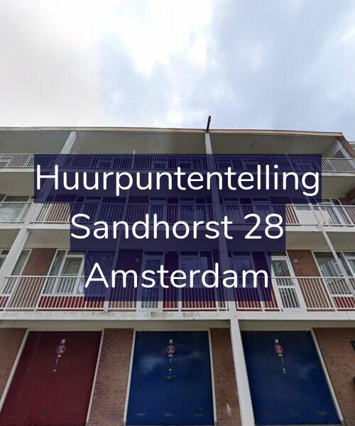 Foto gevel Huurpuntentelling voor Sandhorst 28, Amsterdam