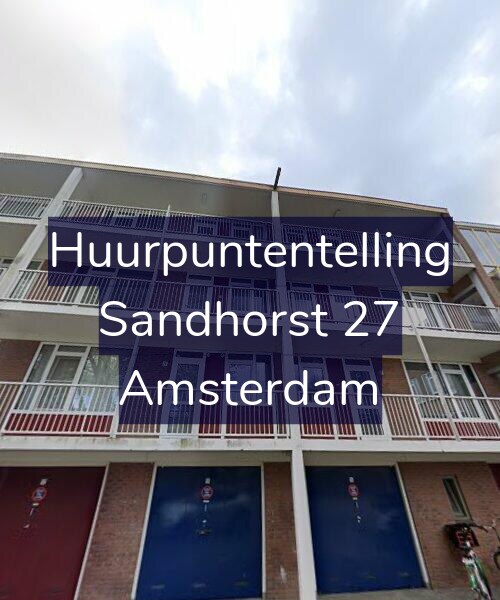 Foto gevel Huurpuntentelling voor Sandhorst 27, Amsterdam
