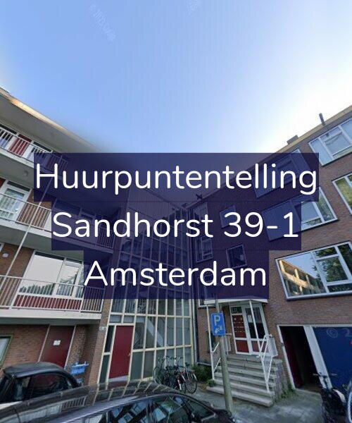 Foto gevel Huurpuntentelling voor Sandhorst 39-1, Amsterdam