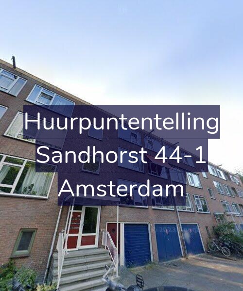Foto gevel Huurpuntentelling voor Sandhorst 44-1, Amsterdam