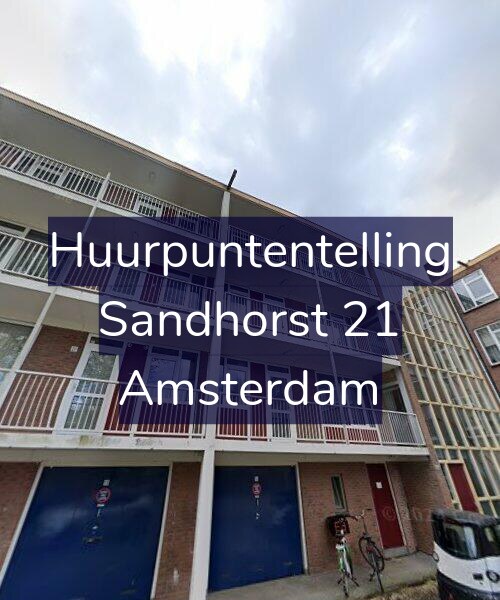 Foto gevel Huurpuntentelling voor Sandhorst 21, Amsterdam