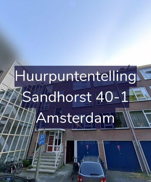 Foto gevel Huurpuntentelling voor Sandhorst 40-1, Amsterdam