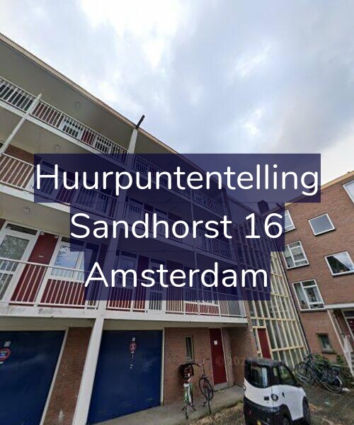 Foto gevel Huurpuntentelling voor Sandhorst 16, Amsterdam