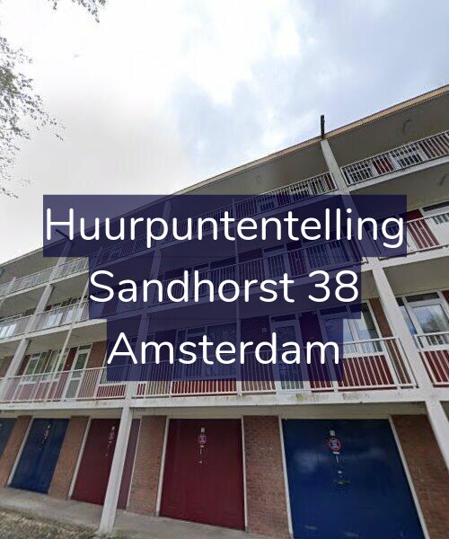 Foto gevel Huurpuntentelling voor Sandhorst 38, Amsterdam