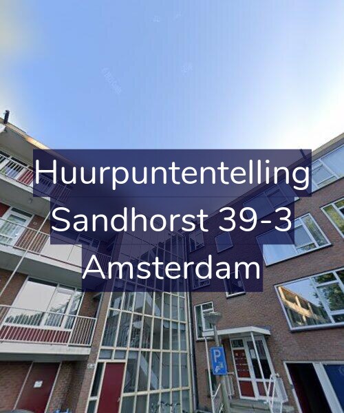 Foto gevel Huurpuntentelling voor Sandhorst 39-3, Amsterdam