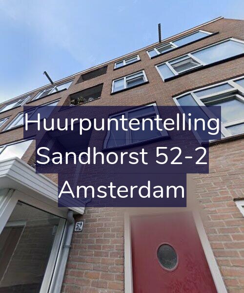 Foto gevel Huurpuntentelling voor Sandhorst 52-2, Amsterdam