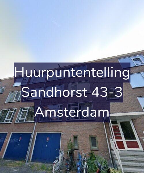 Foto gevel Huurpuntentelling voor Sandhorst 43-3, Amsterdam