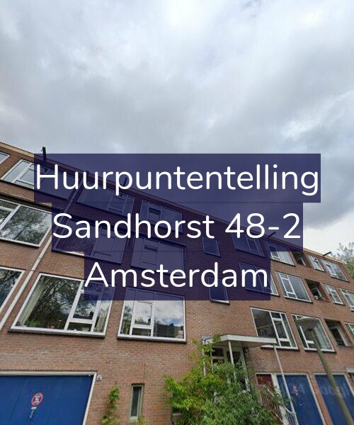 Foto gevel Huurpuntentelling voor Sandhorst 48-2, Amsterdam
