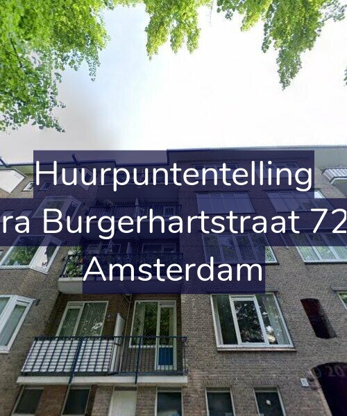 Foto gevel Huurpuntentelling voor Sara Burgerhartstraat 72-2, Amsterdam