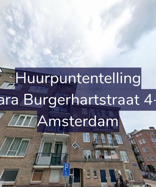 Foto gevel Huurpuntentelling voor Sara Burgerhartstraat 4-3, Amsterdam