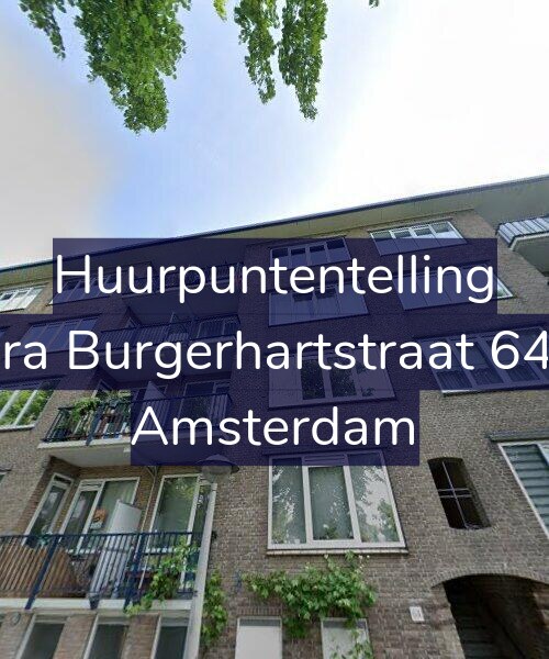 Foto gevel Huurpuntentelling voor Sara Burgerhartstraat 64-3, Amsterdam