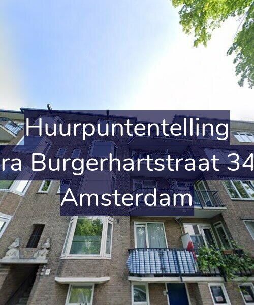 Foto gevel Huurpuntentelling voor Sara Burgerhartstraat 34-2, Amsterdam