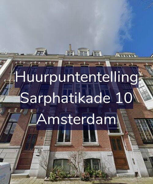 Foto gevel Huurpuntentelling voor Sarphatikade 10, Amsterdam