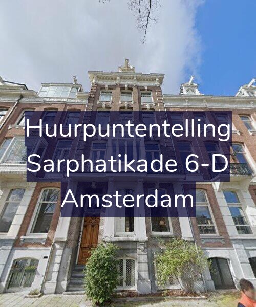 Foto gevel Huurpuntentelling voor Sarphatikade 6-D, Amsterdam
