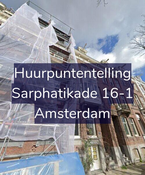 Foto gevel Huurpuntentelling voor Sarphatikade 16-1, Amsterdam