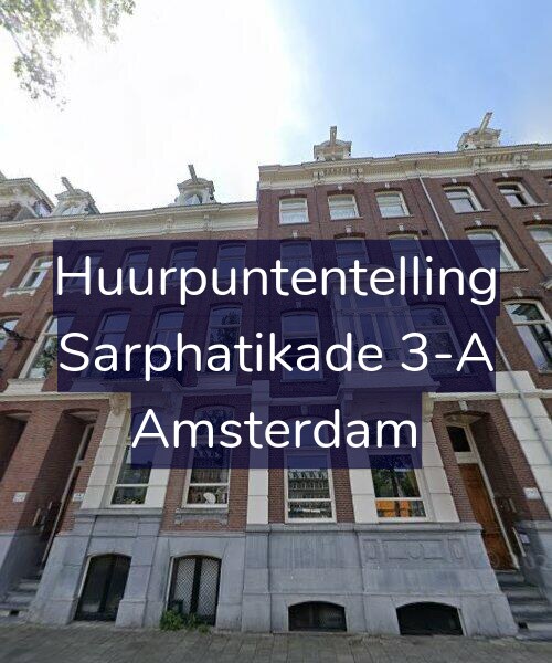 Foto gevel Huurpuntentelling voor Sarphatikade 3-A, Amsterdam