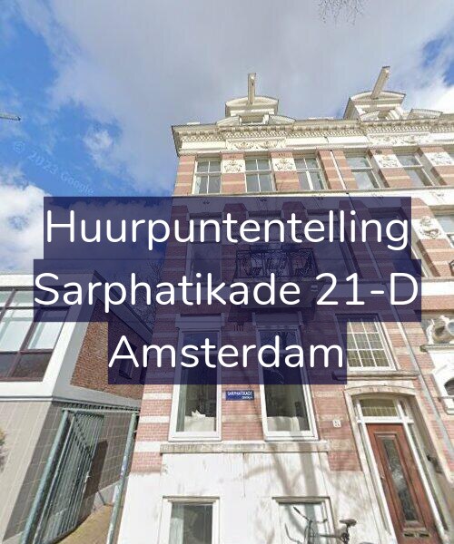 Foto gevel Huurpuntentelling voor Sarphatikade 21-D, Amsterdam