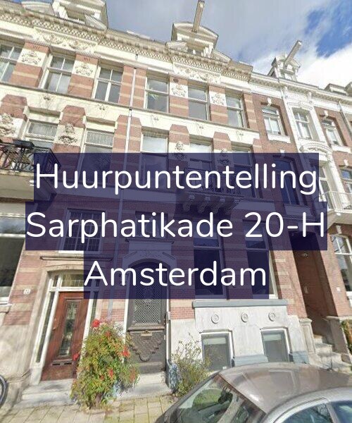 Foto gevel Huurpuntentelling voor Sarphatikade 20-H, Amsterdam
