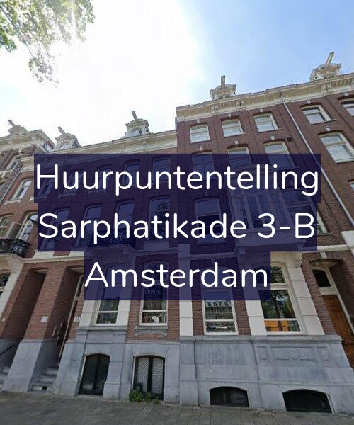 Foto gevel Huurpuntentelling voor Sarphatikade 3-B, Amsterdam