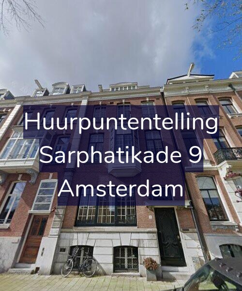 Foto gevel Huurpuntentelling voor Sarphatikade 9, Amsterdam