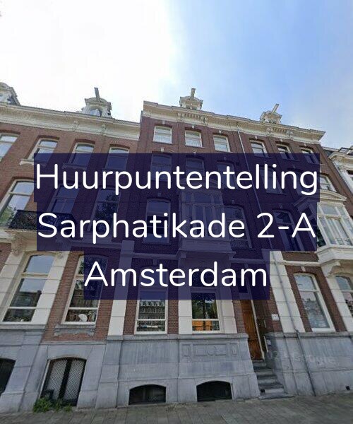 Foto gevel Huurpuntentelling voor Sarphatikade 2-A, Amsterdam