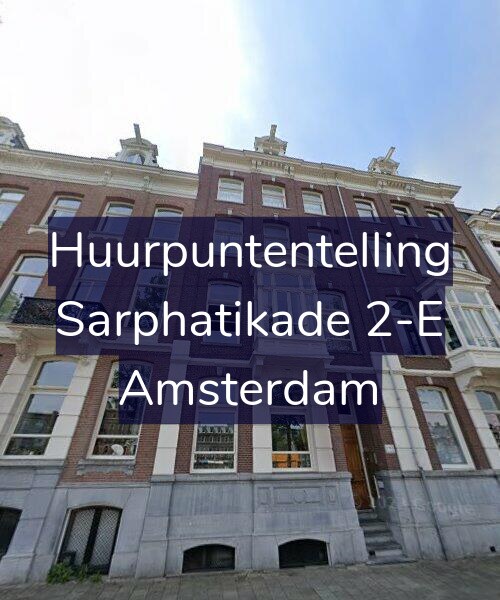 Foto gevel Huurpuntentelling voor Sarphatikade 2-E, Amsterdam