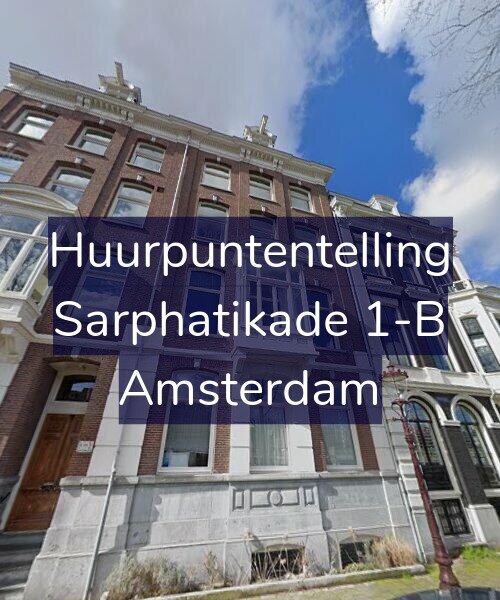 Foto gevel Huurpuntentelling voor Sarphatikade 1-B, Amsterdam