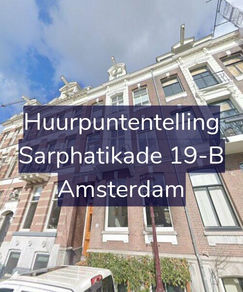 Foto gevel Huurpuntentelling voor Sarphatikade 19-B, Amsterdam