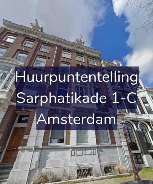 Foto gevel Huurpuntentelling voor Sarphatikade 1-C, Amsterdam