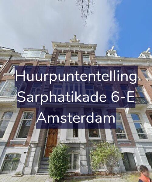 Foto gevel Huurpuntentelling voor Sarphatikade 6-E, Amsterdam
