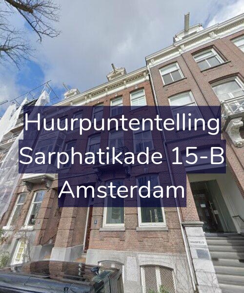 Foto gevel Huurpuntentelling voor Sarphatikade 15-B, Amsterdam