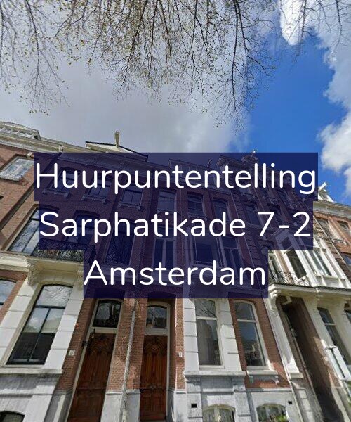 Foto gevel Huurpuntentelling voor Sarphatikade 7-2, Amsterdam