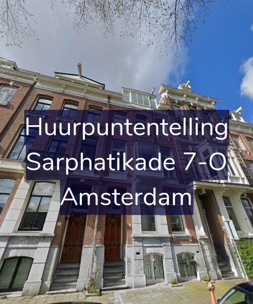 Foto gevel Huurpuntentelling voor Sarphatikade 7-O, Amsterdam