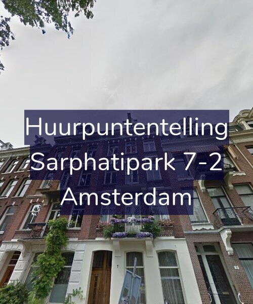 Foto gevel Huurpuntentelling voor Sarphatipark 7-2, Amsterdam