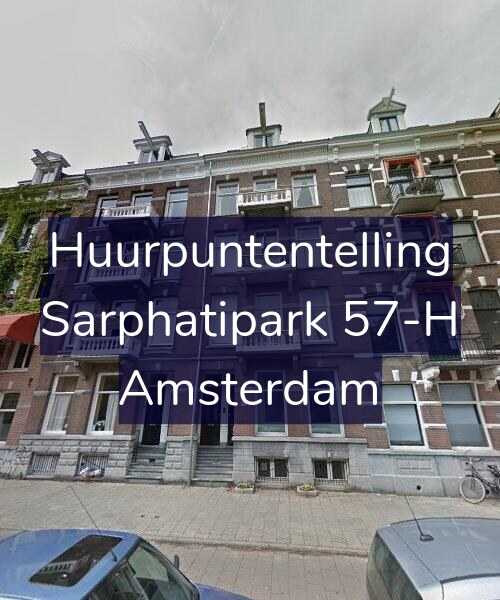 Foto gevel Huurpuntentelling voor Sarphatipark 57-H, Amsterdam