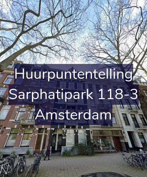 Foto gevel Huurpuntentelling voor Sarphatipark 118-3, Amsterdam