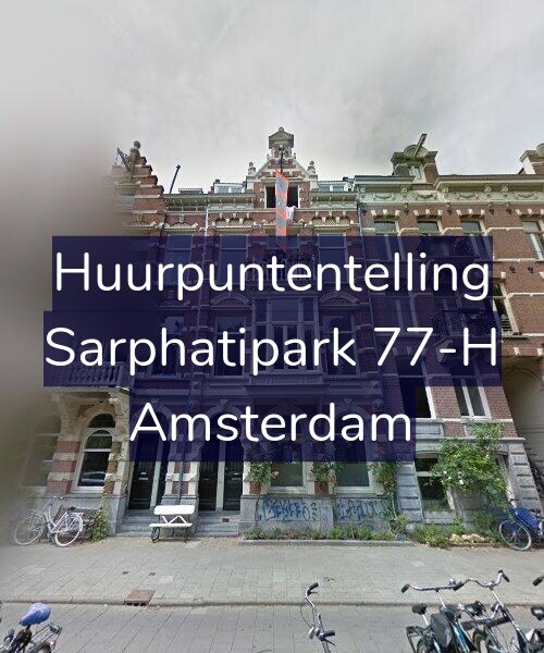 Foto gevel Huurpuntentelling voor Sarphatipark 77-H, Amsterdam