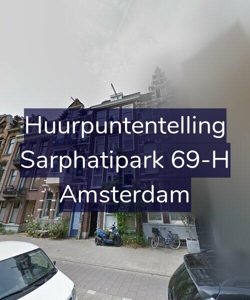 Foto gevel Huurpuntentelling voor Sarphatipark 69-H, Amsterdam