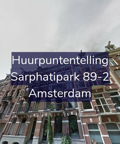 Foto gevel Huurpuntentelling voor Sarphatipark 89-2, Amsterdam