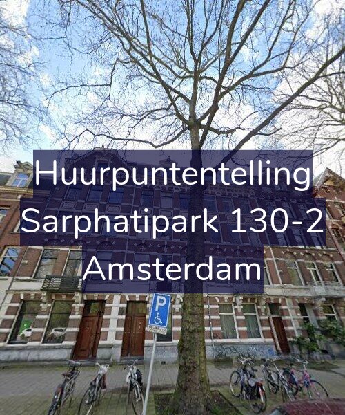 Foto gevel Huurpuntentelling voor Sarphatipark 130-2, Amsterdam