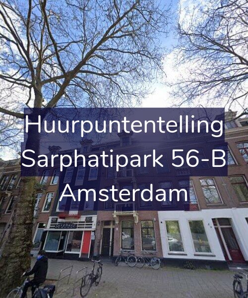 Foto gevel Huurpuntentelling voor Sarphatipark 56-B, Amsterdam