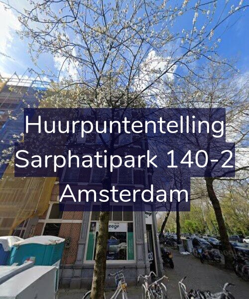 Foto gevel Huurpuntentelling voor Sarphatipark 140-2, Amsterdam