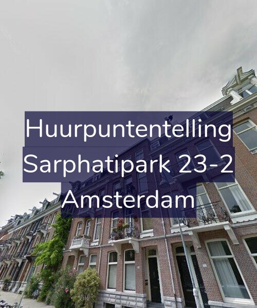 Foto gevel Huurpuntentelling voor Sarphatipark 23-2, Amsterdam