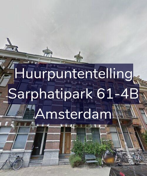 Foto gevel Huurpuntentelling voor Sarphatipark 61-4B, Amsterdam