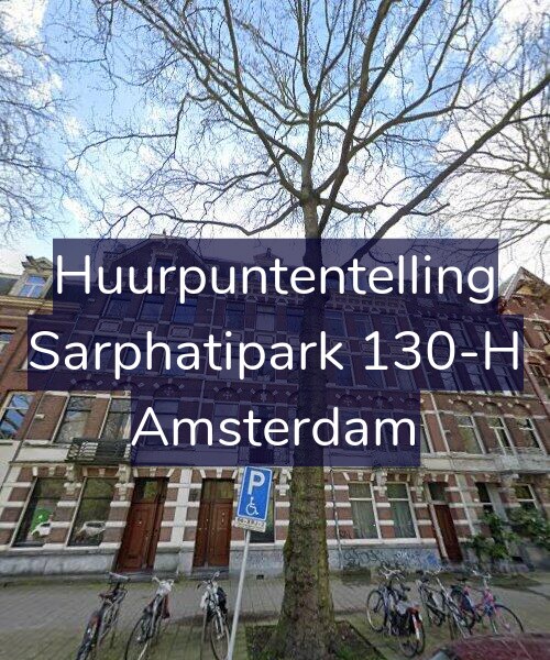 Foto gevel Huurpuntentelling voor Sarphatipark 130-H, Amsterdam