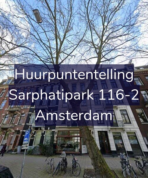 Foto gevel Huurpuntentelling voor Sarphatipark 116-2, Amsterdam