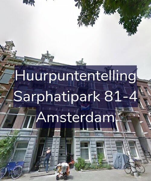 Foto gevel Huurpuntentelling voor Sarphatipark 81-4, Amsterdam