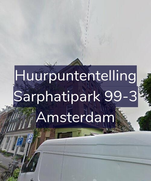 Foto gevel Huurpuntentelling voor Sarphatipark 99-3, Amsterdam