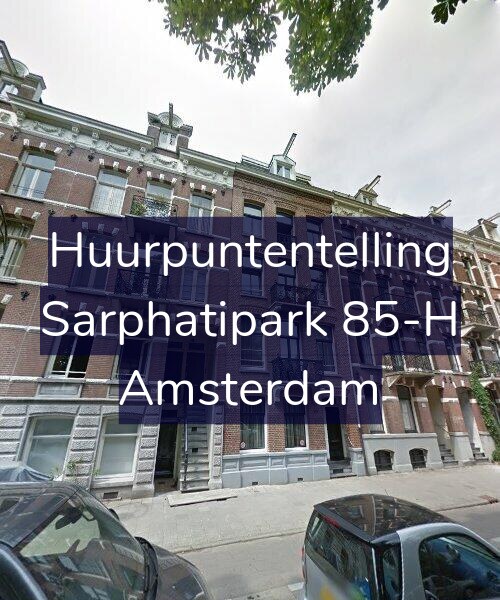 Foto gevel Huurpuntentelling voor Sarphatipark 85-H, Amsterdam